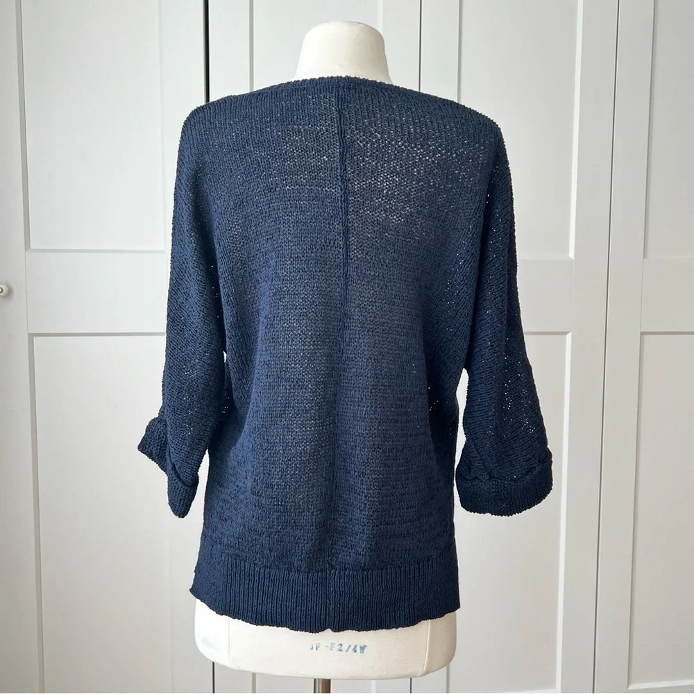 Uniqlo Summer Cotton Navy Sweater sz.S - Picture 4 of 8